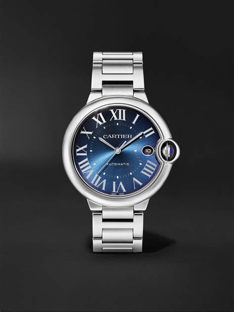 cartier ballon bleu stainless steel.